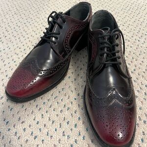 ASOS Men's Dark Red Oxford Shoes